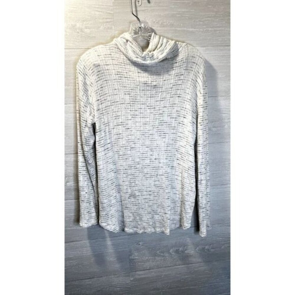 Womens Cowl Neck Sweaters Long Sleeve Pullover Casual Loose Tops with Drawstring - Picture 4 of 6
